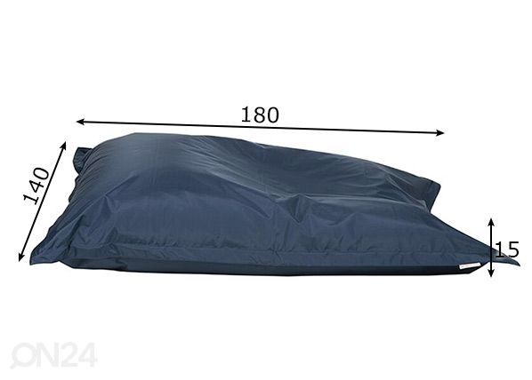 Etno kott-tool PVC 140x180cm, potisinine mõõdud
