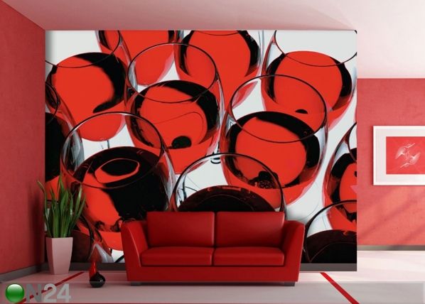 Fliis-fototapeet Glass of wine 360x270 cm