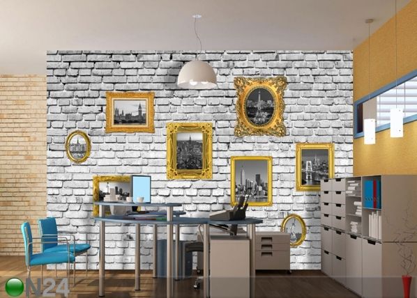 Fliis-fototapeet Images on wall 360x270 cm