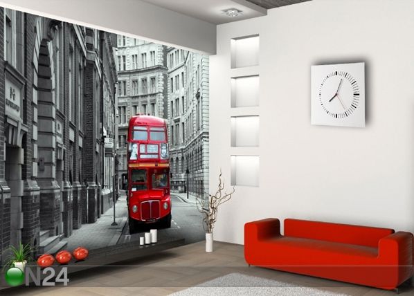 Fliis-fototapeet London bus 360x270 cm