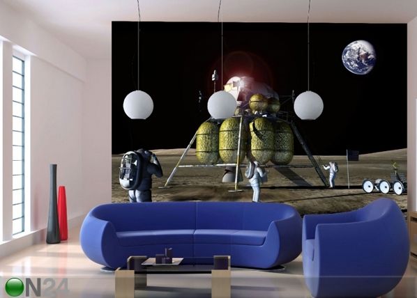 Fliis-fototapeet Moon landing 360x270 cm