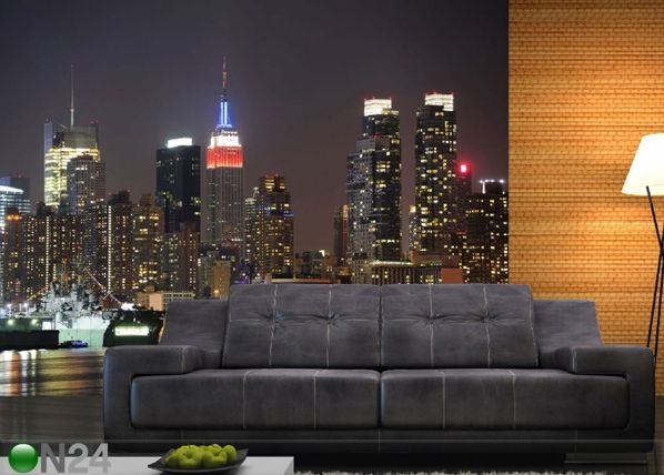 Fliis-fototapeet Night city 360x270 cm