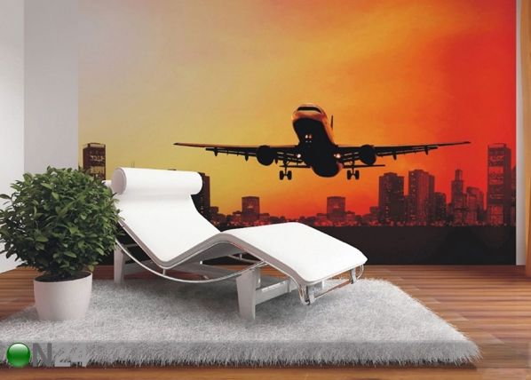 Fliis-fototapeet Night flight 360x270 cm