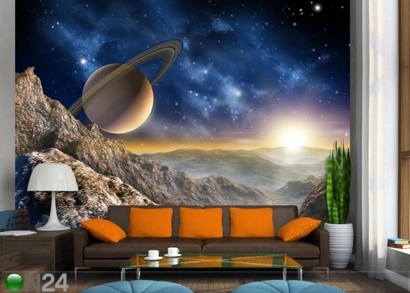 Fliis-fototapeet Saturn 360x270 cm