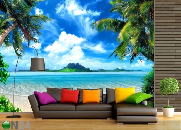 Fliis-fototapeet Tropical beach 360x270 cm