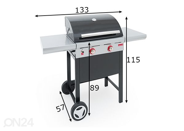 Gaasigrill Barbecook Spring 200 mõõdud