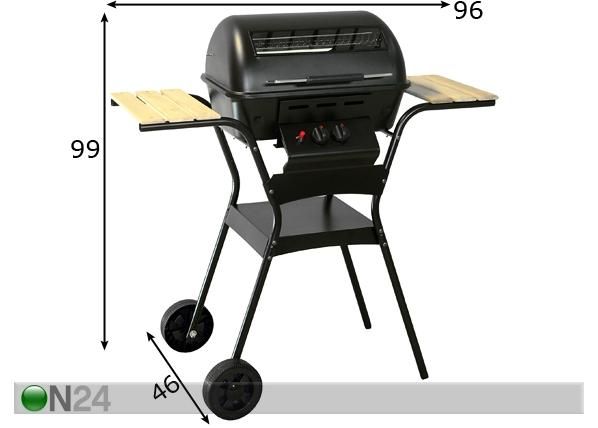 Gaasigrill Futur Basic mõõdud