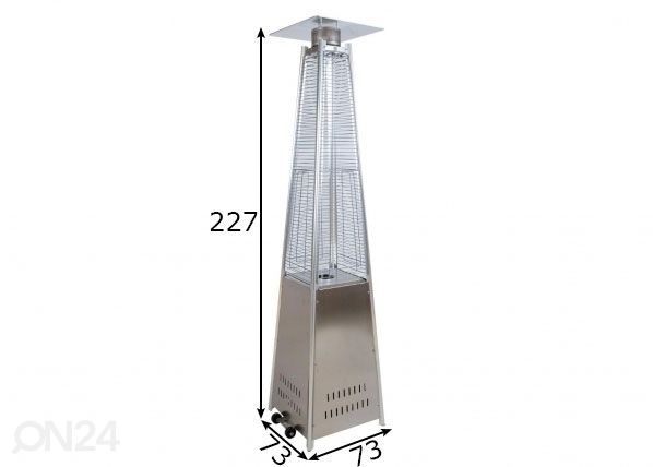 Gaasisoojendi Tower mõõdud