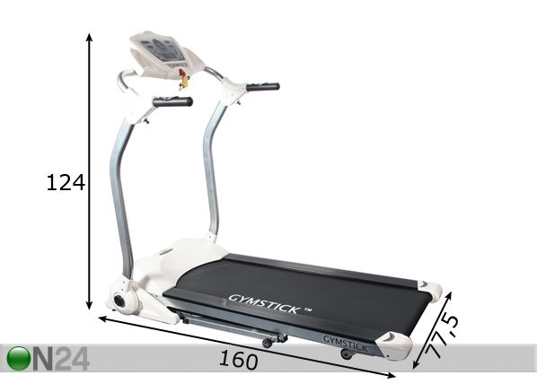 Gymstick jooksurada Treadmill 2000 mõõdud