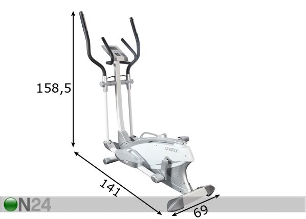 Gymstick trenazöör 701 Crosstrainer mõõdud