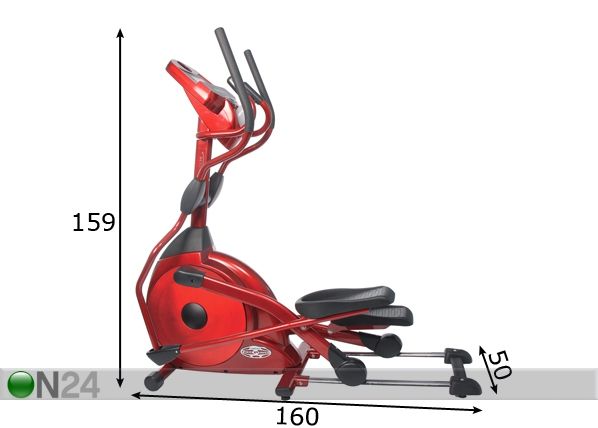 Gymstick trenazöör Crosstrainer Zeus-90 mõõdud