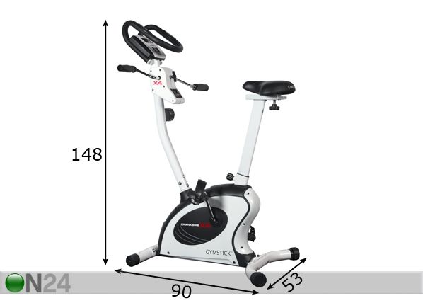 Gymstick velotrenazöör Grankbike x4 mõõdud