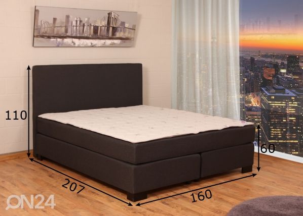 Hea une ABC kontinentaalvoodi komplekt Jenki B 160x200 cm mõõdud