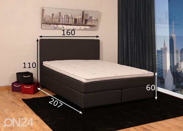 Hea une ABC kontinentaalvoodi komplekt Jenki B 160x200 cm mõõdud