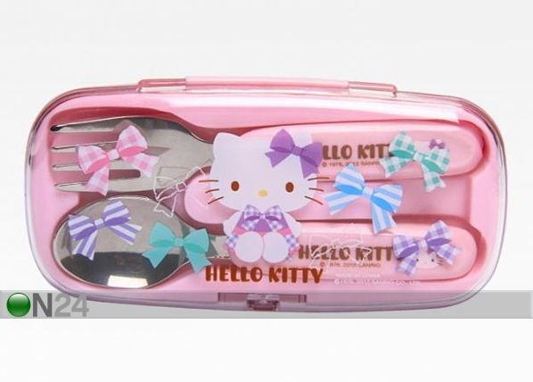 Hello Kitty lusika ja kahvli komplekt
