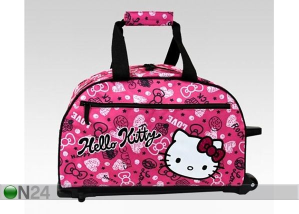 Hello Kitty ratastega reisikott Squiggle