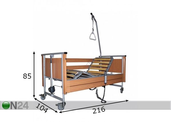 Hooldusvoodi elektriline mõõdud