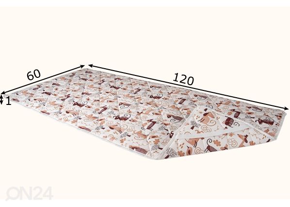 Hopp madratsikaitse 60x120x1 cm mõõdud