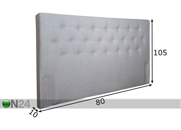 Hypnos mööblikangaga voodipeats Harlekin 80x105x10 cm mõõdud
