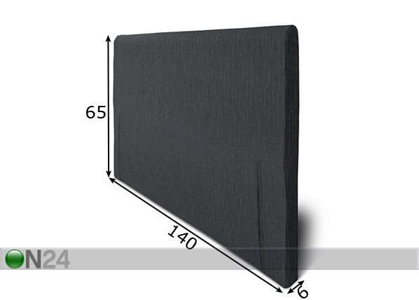 Hypnos mööblikangaga voodipeats mini Slim 140x65x6 cm mõõdud