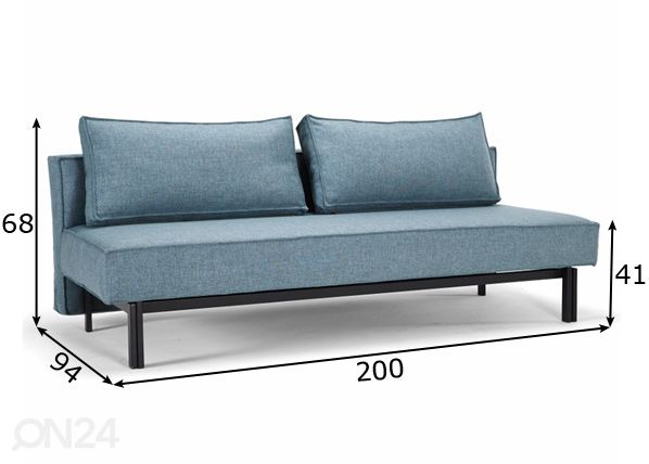 Innovation diivanvoodi Sly mõõdud