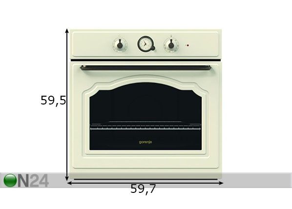 Integreeritav ahi Hansa mõõdud