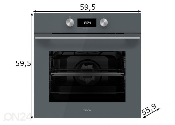 Integreeritav ahi Teka Urban Colors HLB8400ST mõõdud