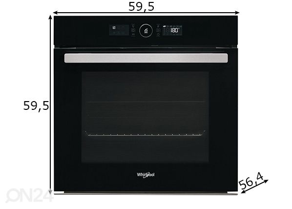 Integreeritav ahi Whirlpool AKZ96230NB mõõdud