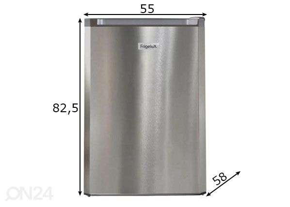 Jahekülmik Frigelux RTT127XE, inox mõõdud