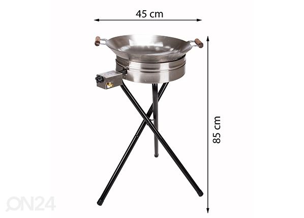 Jalad küpsetuspanni komplektile PRO-460/450 või 30 cm gaasipõletile mõõdud