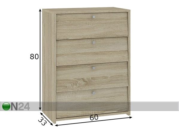 Jalanõudekapp mõõdud