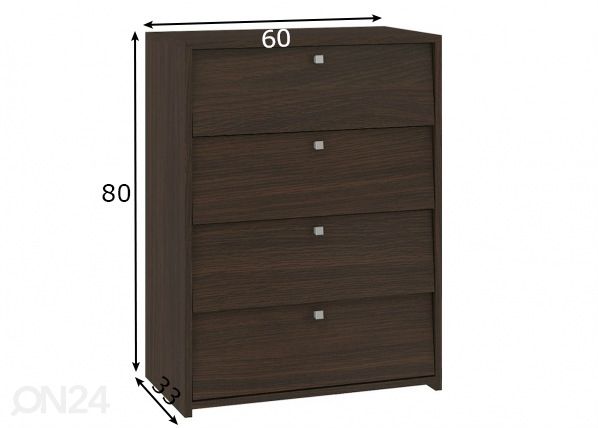 Jalanõudekapp mõõdud