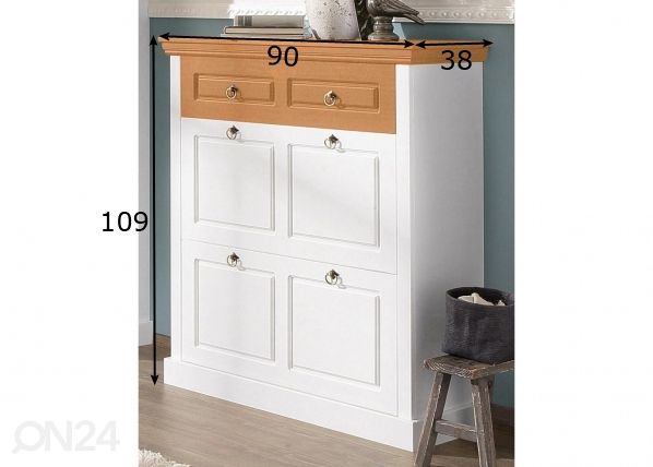 Jalanõudekapp Basilico 90 cm mõõdud