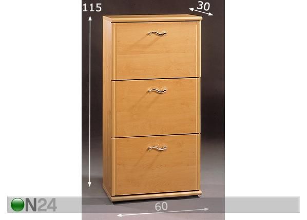 Jalanõudekapp Billy mõõdud