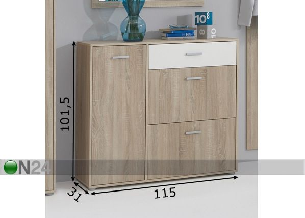 Jalanõudekapp Bozen 4 mõõdud