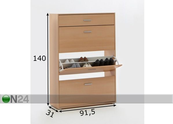 Jalanõudekapp Grande mõõdud