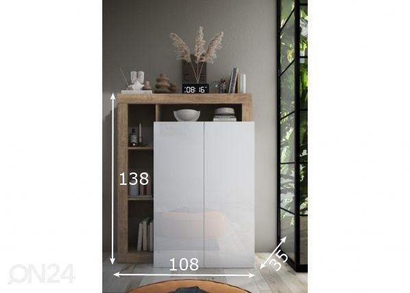 Jalanõudekapp Hamburg 108 cm mõõdud