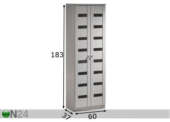 Jalanõudekapp Noora mõõdud