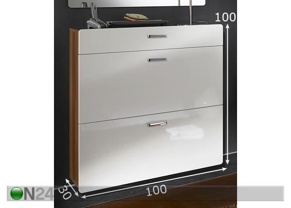Jalanõudekapp Retro mõõdud