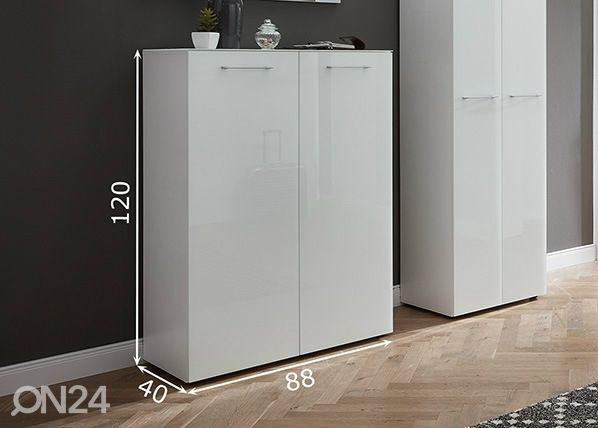 Jalanõudekapp Scalea mõõdud