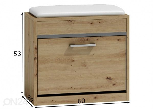 Jalanõudekapp/tumba mõõdud