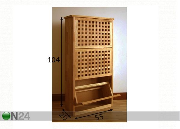 Jalanõudekapp Walnut mõõdud