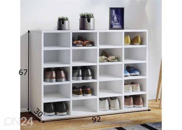 Jalanõuderiiul Hinsol L 92 cm mõõdud