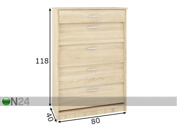 Jalatsikapp 80 cm mõõdud