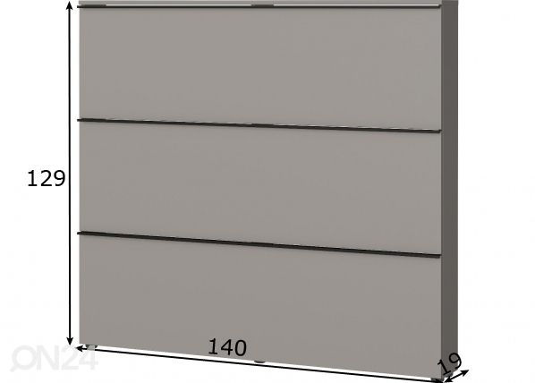 Jalatsikapp Solino 140 cm mõõdud