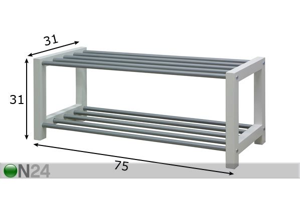 Jalatsiriiul Farell 75 cm mõõdud