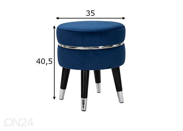 Järi Glam, sinine/hõbe mõõdud