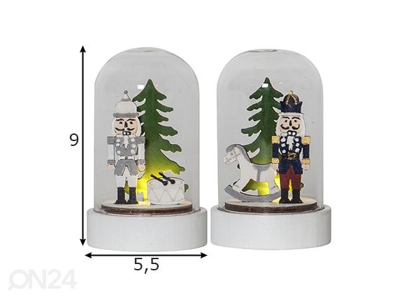 Jõulukaunistus Nutcracker mõõdud