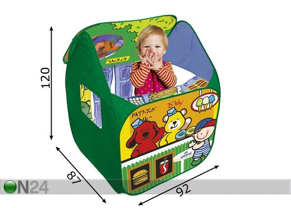K`s Kids Telk-maja mõõdud