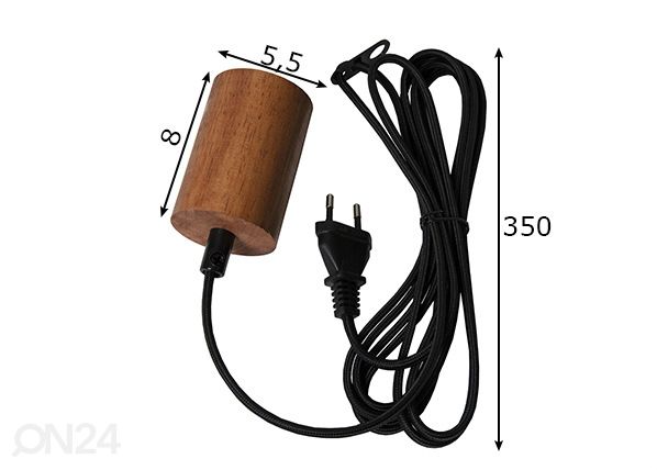 Kaabel Cord, E27 mõõdud